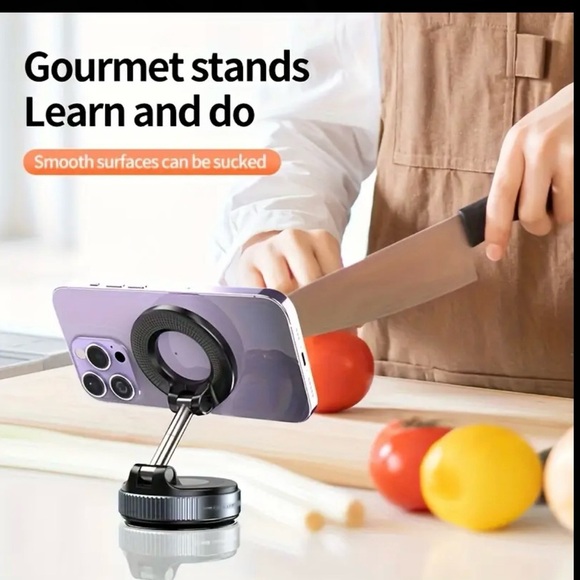 Magnetic Car Phone Mount Holder - Model 007 White Adjustable Stand - Picture 4 of 7